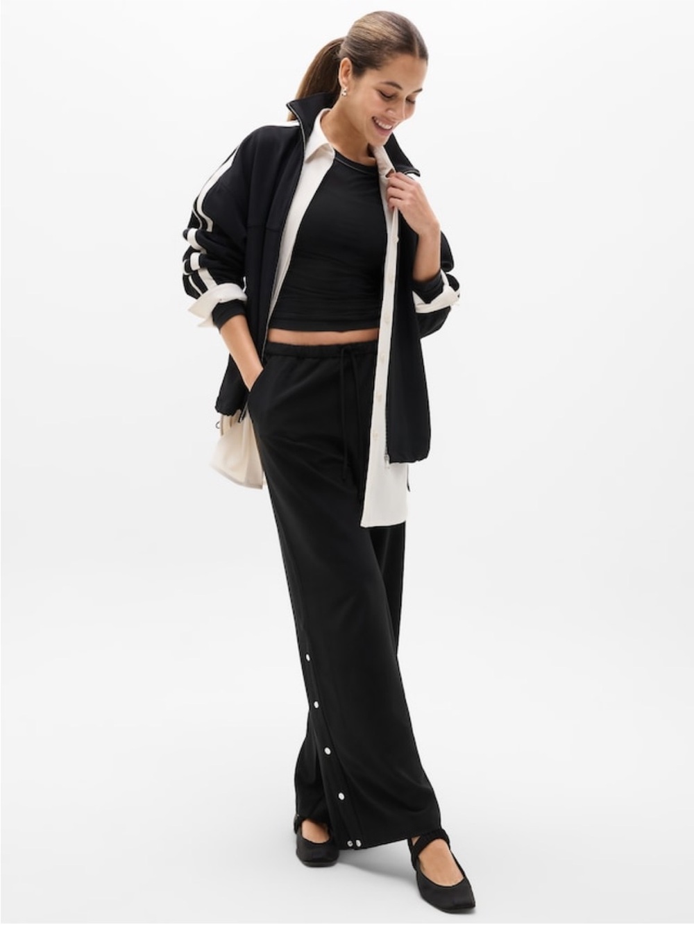 Athleta - MVP Mid Rise Snap Pant - size MP - Picture 2 of 9
